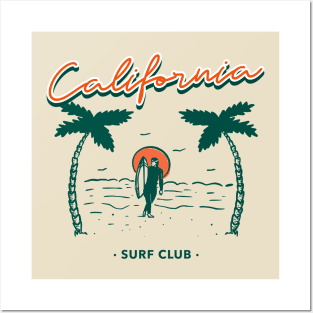 California surf club Posters and Art